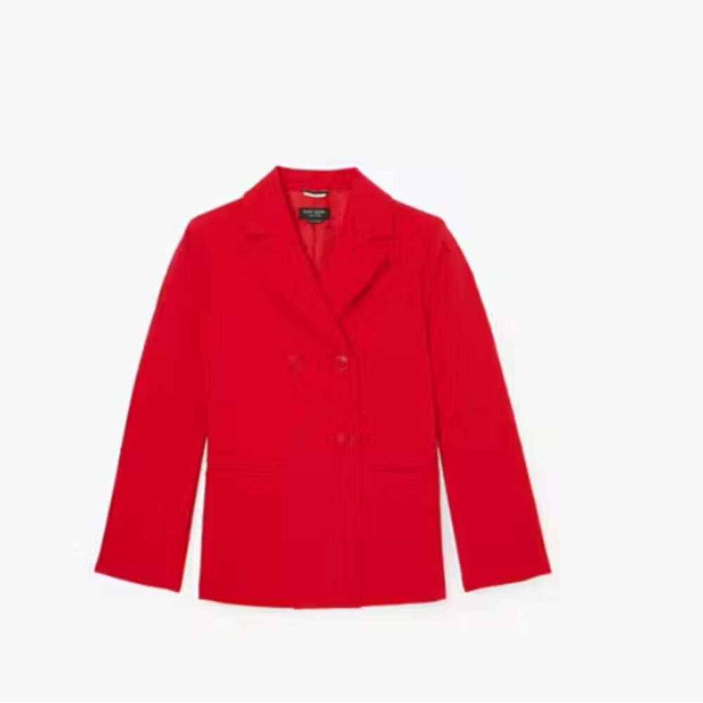 Kate Spade New York Tech Twill Blazer in Engine Red